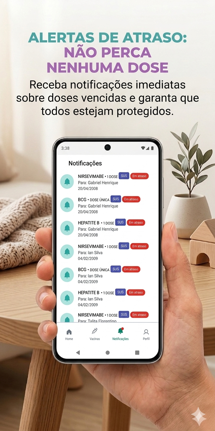 Imagem adicional — Vacina Kids - app para acompanhamento do calendario vacinal infantil