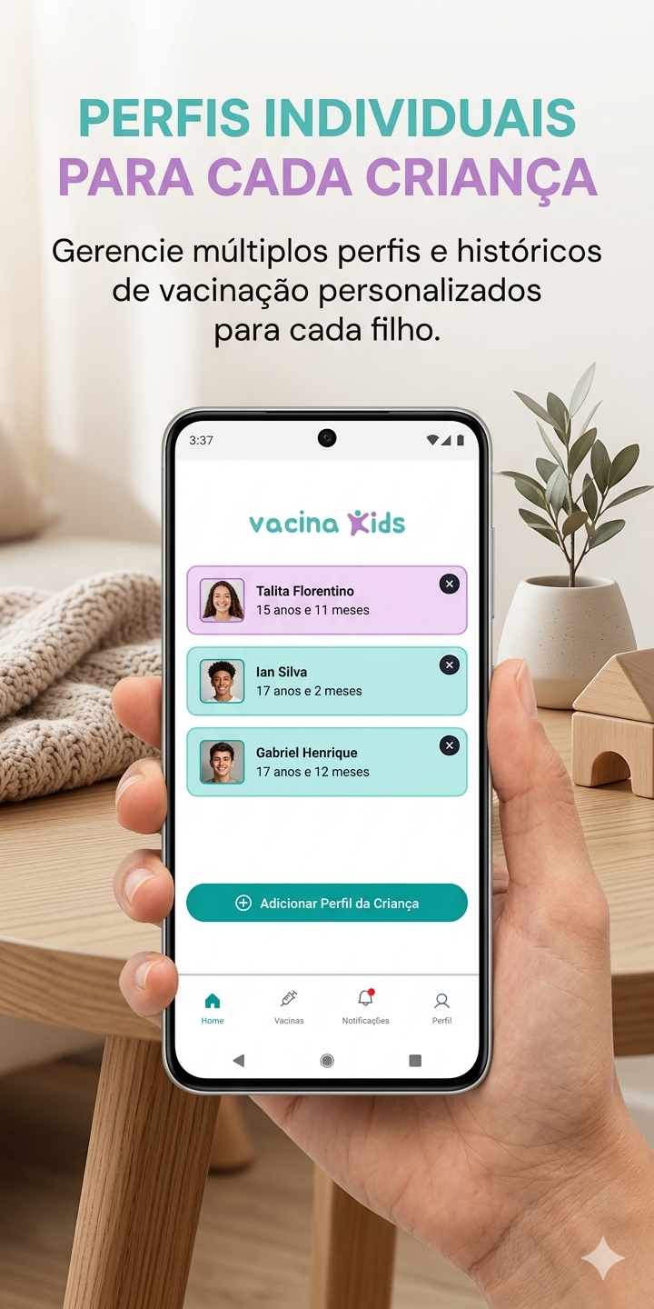 Imagem adicional — Vacina Kids - app para acompanhamento do calendario vacinal infantil