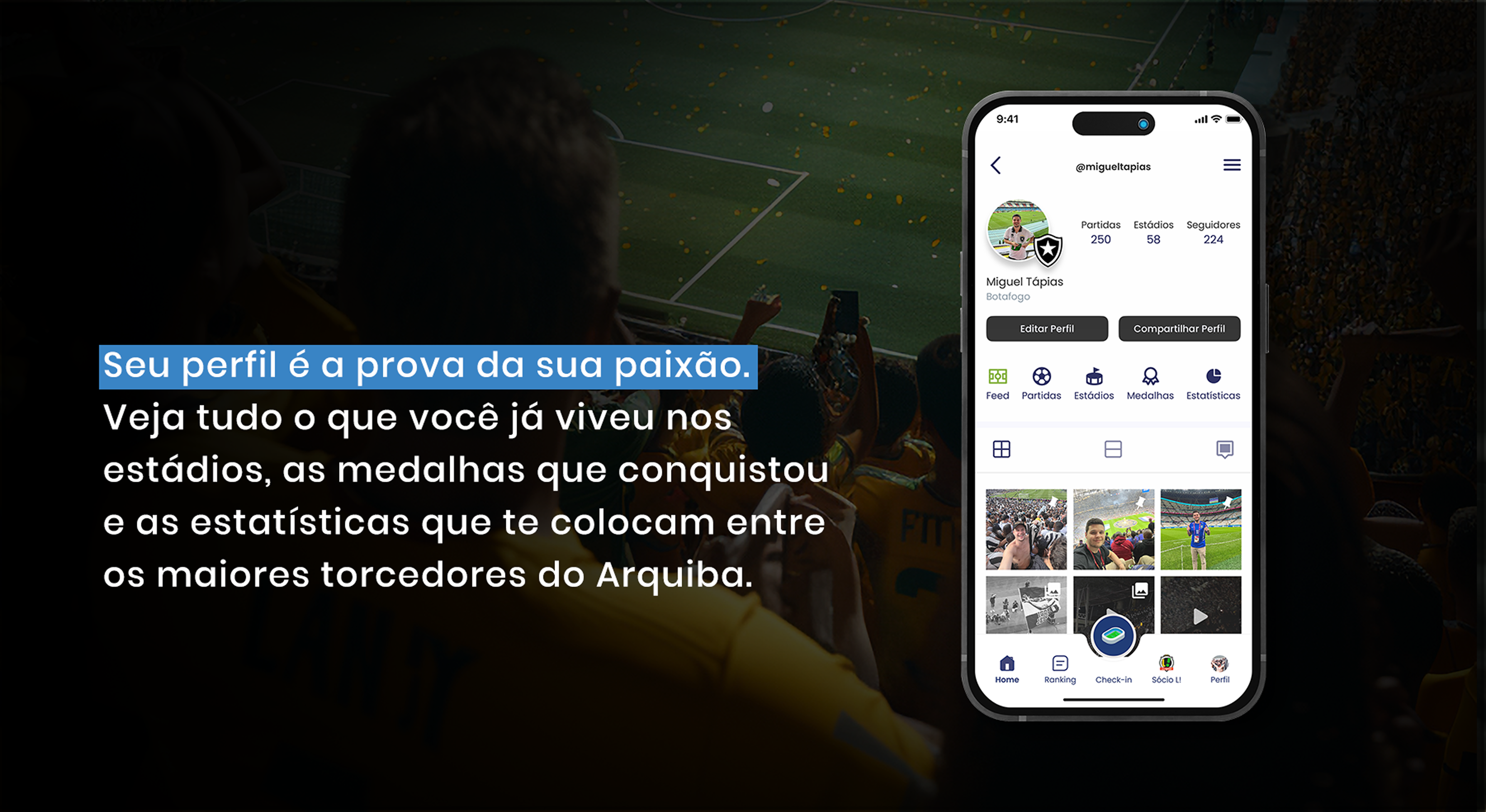Imagem adicional — Arquiba: app para transformar a presença no estádio em comunidade, ranking e benefícios