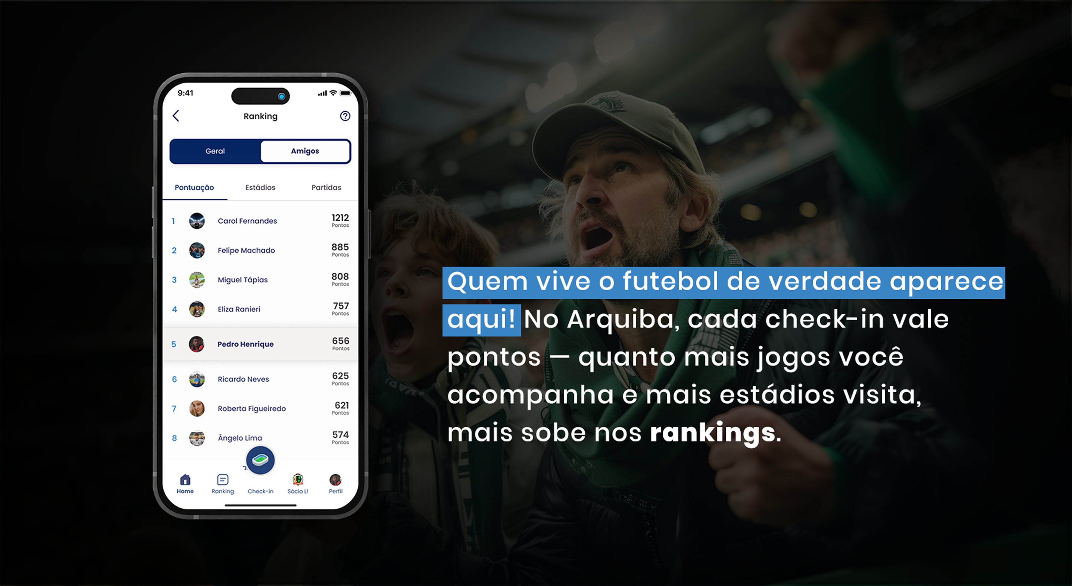 Imagem adicional — Arquiba: app para transformar a presença no estádio em comunidade, ranking e benefícios