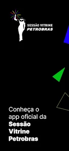 Screenshot Sessão Vitrine Petrobras: aplicativo para aproximar o público do cinema brasileiro