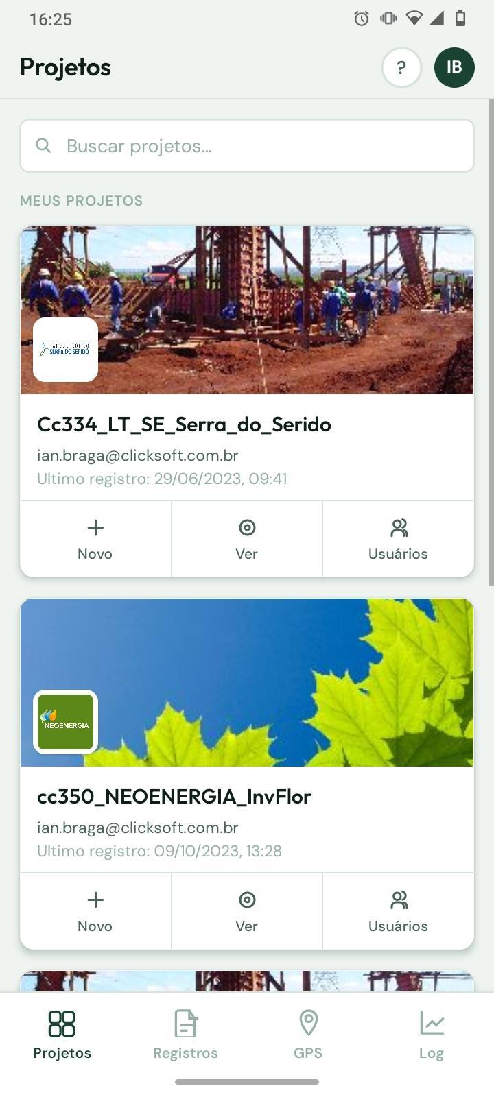 Screenshot Biodinâmica Mobile: aplicativo para coleta geoespacial em campo com operação offline