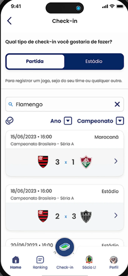 Screenshot Arquiba: app para transformar a presença no estádio em comunidade, ranking e benefícios