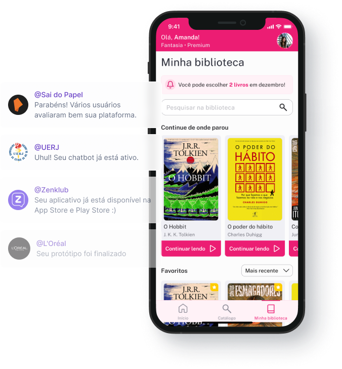 Portfolio de apps desenvolvidos pela Clicksoft